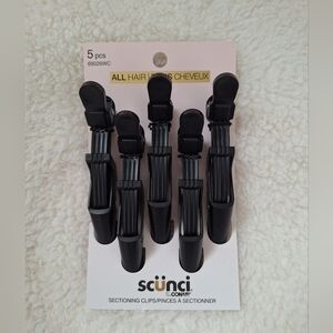 3/$20 5 pack Scunci by Conair Hair sectioning alligator clips